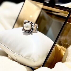 Silpada Silver Pearl Ring